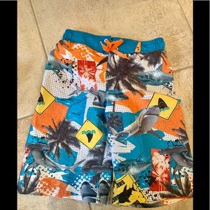 Zeroxposur Boy's Board Shorts SwimTrunks SHARK 8 S